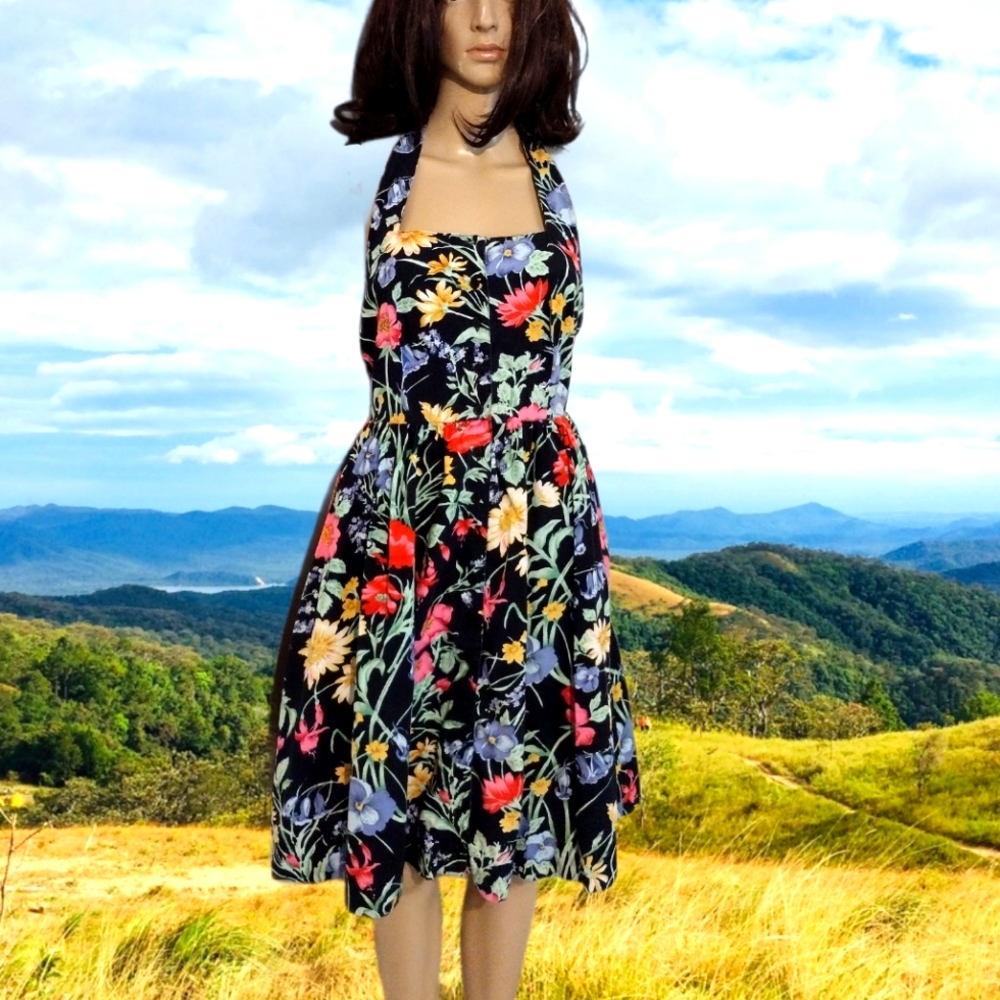 Together floral halter dress